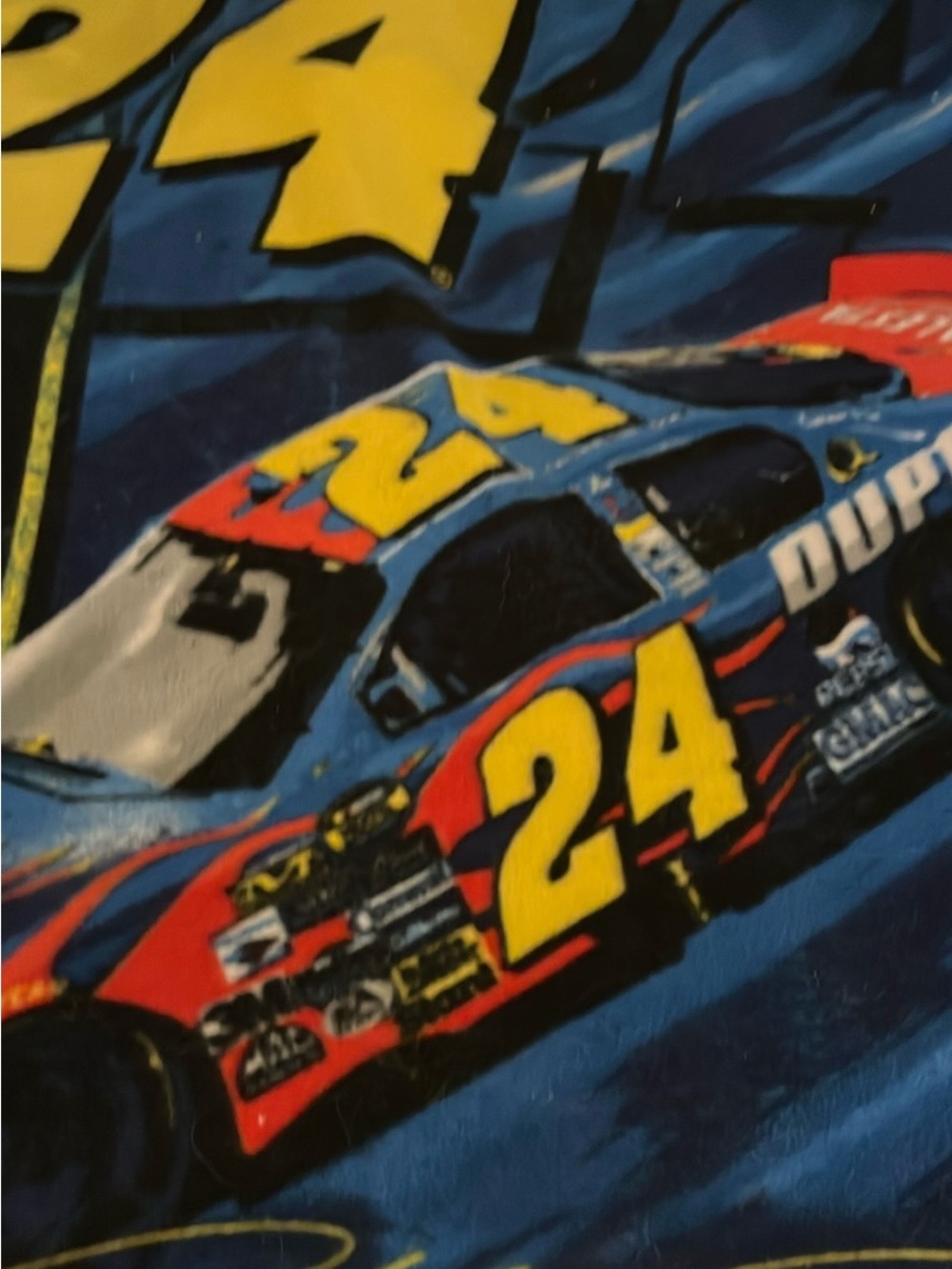 Jeff Gordon #24 throw fleece blanket pre owned